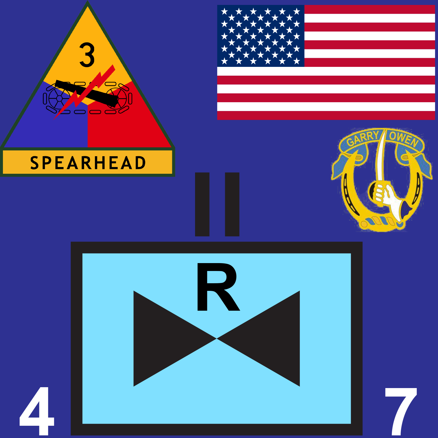 BLU 4-7 CAV (R) short v1